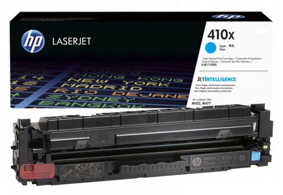 Картридж лазерный HP 410X CLJ Pro M377/M452/M477 Cyan, 5000 стр. (CF411X)