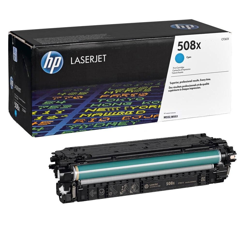 Картридж лазерный HP 508X CLJ M552dn/M553dn/n/x Cyan (CF361X)