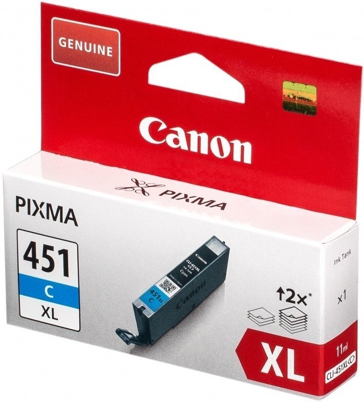 Чернильница CANON CLI-451C XL Pixma MG5440/MG6340 Cyan (6473B001)