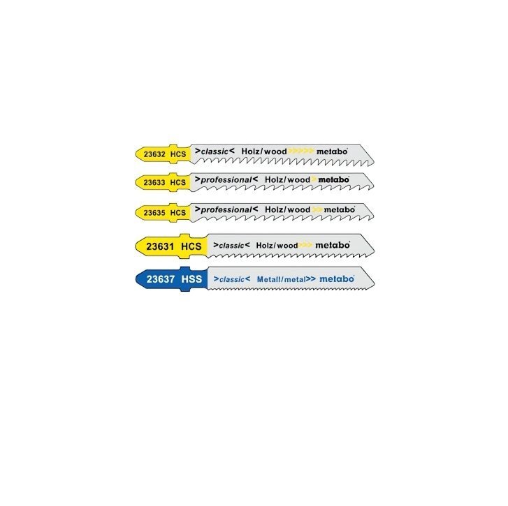 Набір пилок Metabo лобзикових 5 шт.