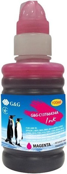 Контейнер с чернилами G&G для Epson L100/L200 magenta (G&G-C13T66434A)