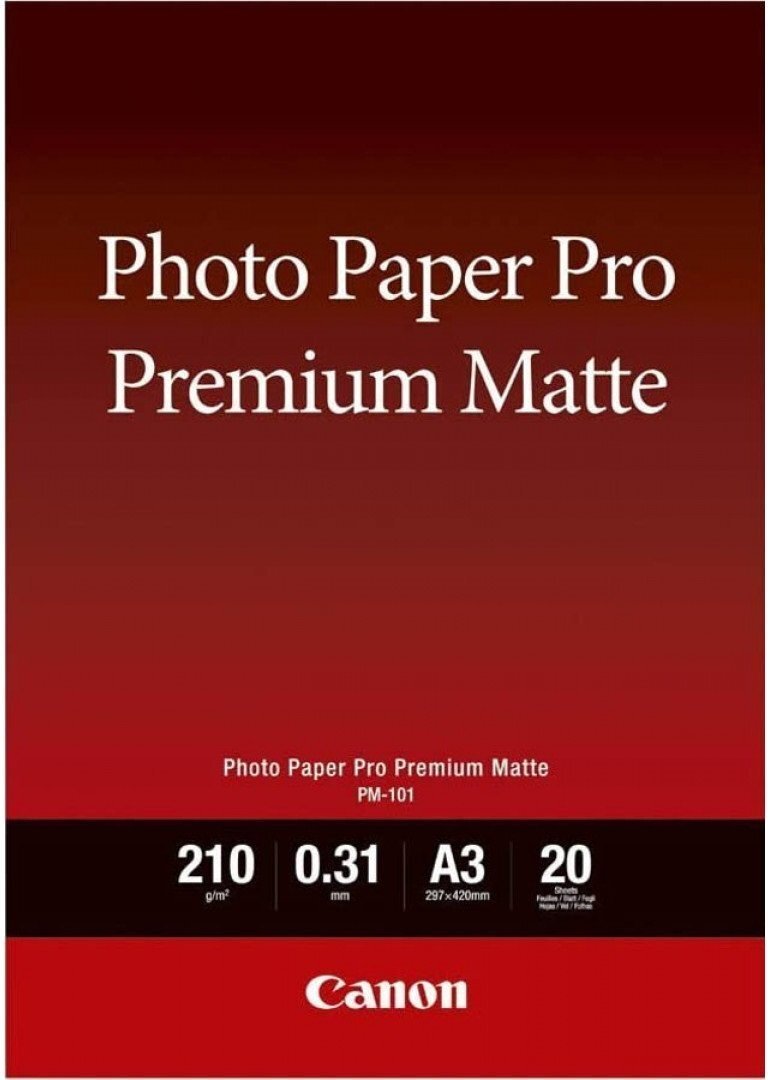 Фотопапір CANON Photo Paper Premium Matte A3 PM-101, 20л. (8657B006)