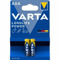 Батарейка VARTA LONGLIFE Power alkaline AAA BLI 2 (04903121412)