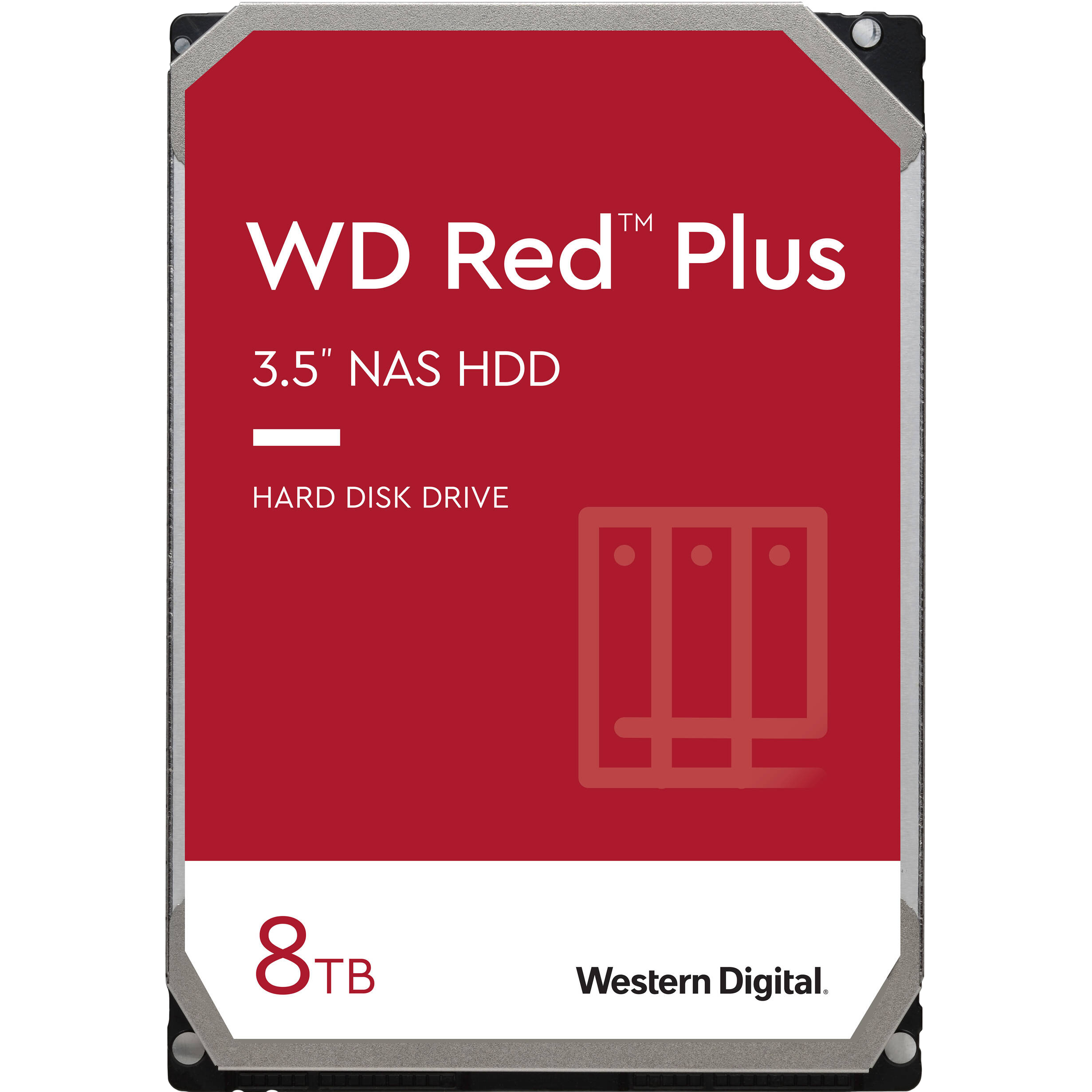 Жорсткий диск WD 8TB 3.5" 5640 256MB SATA Red Plus NAS (WD80EFPX)