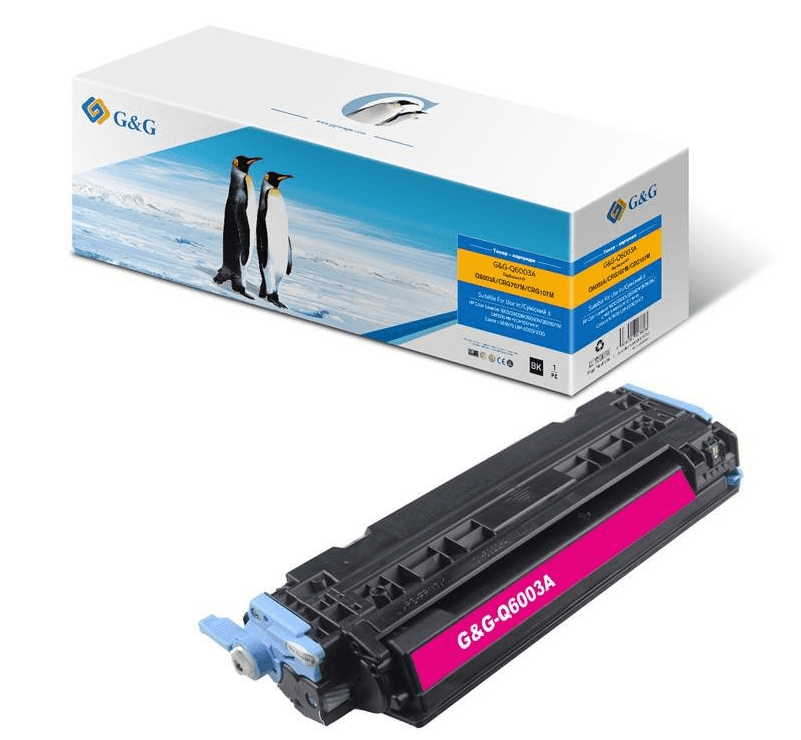 Картридж лазерний G&G для HP Color LJ 1600/2600/2605 series/CM1015/1017 Magenta, 2000. стор (G&G-Q6003A)