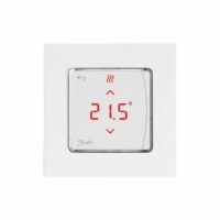 Програмований сенсорний терморегулятор Danfoss Icon Display з дисплеєм, 230V, 80 х 80мм, In-Wall, білий (088U1010)