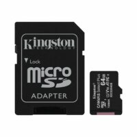 Карта пам'яті Kingston microSDXC 64GB Class 10 UHS-I R100MB/s + SD-адаптер (SDCS2/64GB)