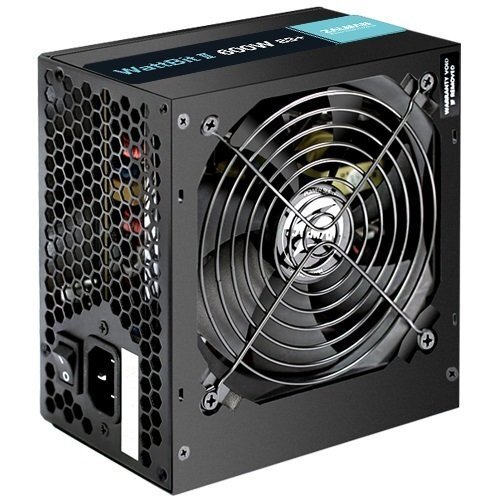 Блок питания Zalman Wattbit II 600-XEII (600W),220-230 VAC,83%,120мм,MB24,CPU(4+4),4xSATA,2xPCIe,3xMOLEX,OVP,UVP,SCP,OPP