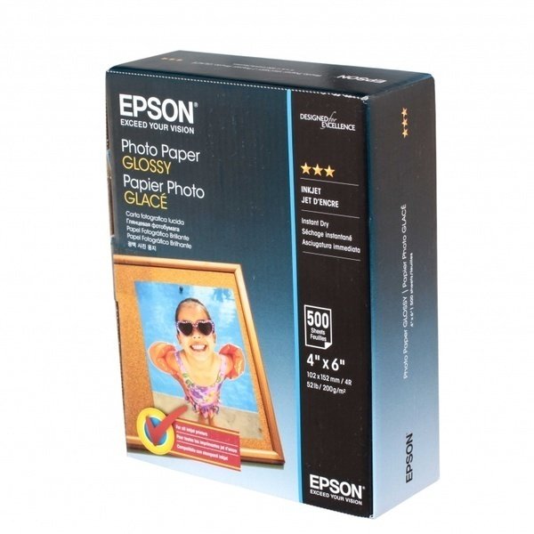 Папір Epson 100mmx150mm Glossy Photo Paper, 500л (C13S042549)