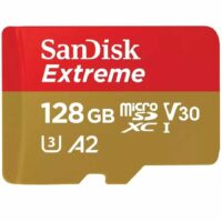 Карта пам`яті SanDisk microSD 128GB C10 UHS-I U3 R190/W90MB/s Extreme Pro V30 + SD адаптер (SDSQXAA-128G-GN6MA)